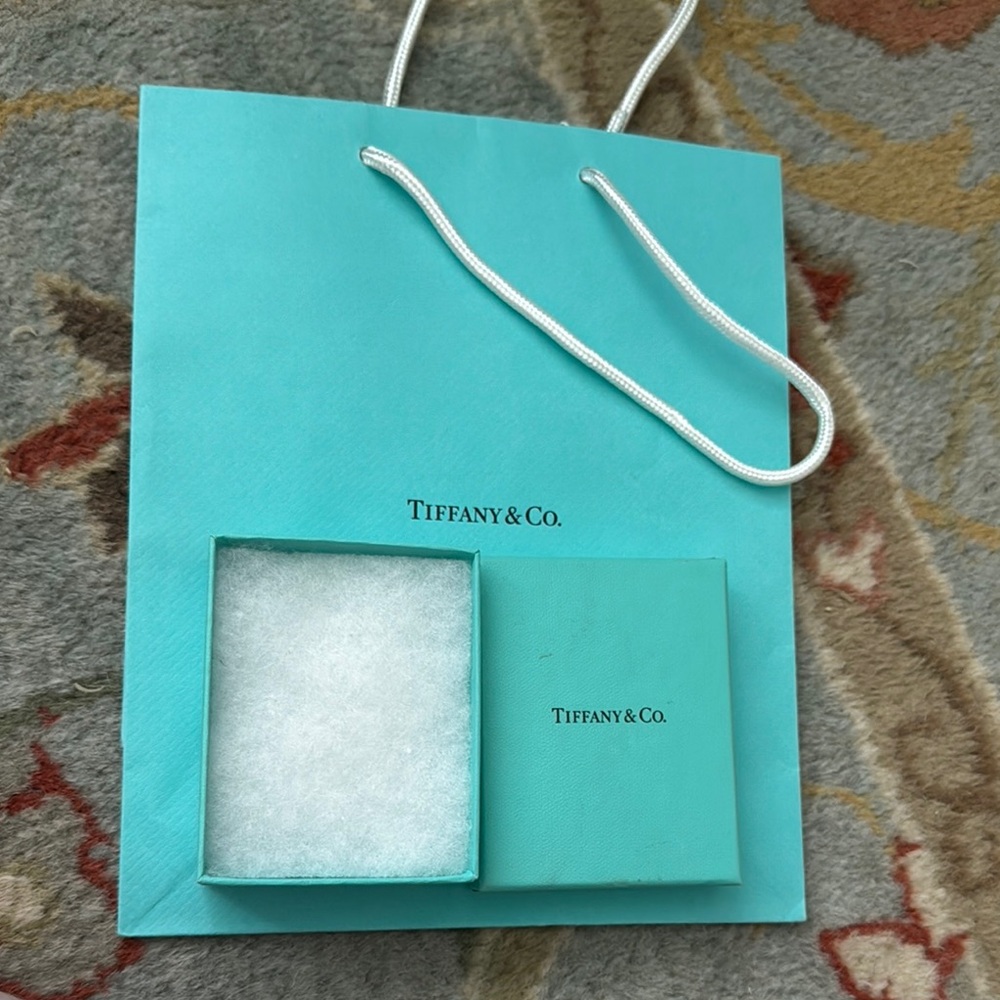 Tiffany & Co. Blue Gift Bag and Box Set